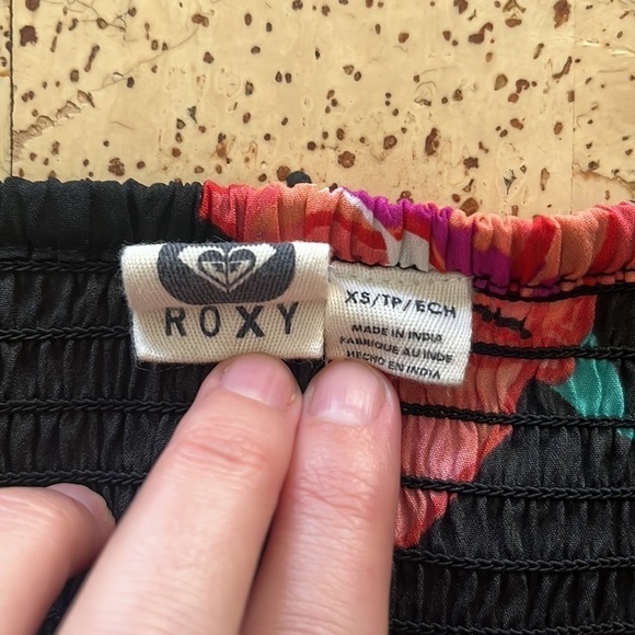 Roxy Strapless Floral Top - Picture 6 of 8